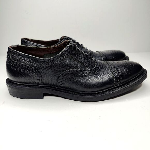 Allen Edmonds "Strandmok" Mens Cap-Toe Oxfords 9 D Black USA 5550 - Picture 2 of 12